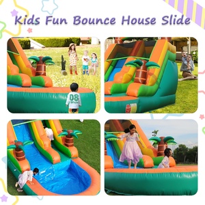 Tobogán de agua inflable de <span class=keywords><strong>castillo</strong></span> hinchable comercial Fiesta Tropical <span class=keywords><strong>Breeze</strong></span> niños adultos tobogán de agua inflable con piscina - Product Image 6