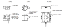 Fibos FA703 Sensor de fuerza de 3 ejes FxFyFz Célula de carga Transductor de fuerza de varios ejes 50N 100N 200N 300N 500N Acero inoxidable Industrial