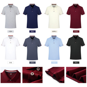 Polo promotionnel à manches courtes en coton 70-80% fibres longues, été 2024, infroissable, tailles SMLXLXXLXXXLXXXXL5XL6XL7XL8XL9XL - Product Image 1
