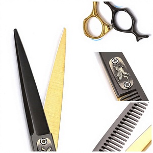 Ciseaux à cheveux en acier inoxydable IKZARSA de 6 pouces, ciseaux de barbier professionnels pour droitiers, pour la coupe de la barbe et des cheveux - Product Image 3