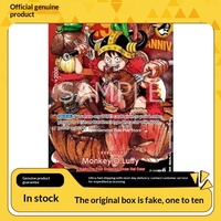 Pour la collection de cartes Deluxe, édition 29e anniversaire, version japonaise à thème viande, Luffy en cuir véritable