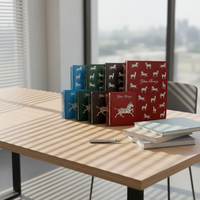 Ensemble de carnets à spirales Zebra Series A4 et A6, ensemble de planificateurs à couverture rigide de haute qualité sur le thème des animaux, option de logo personnalisé, cadeau de bureau