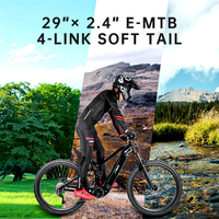 E-MTB de 29 pouces 48V 17.5Ah vélo électrique à suspension intégrale Bicicleta VTT électrique En Europe