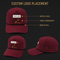 Casquettes de baseball ajustables personnalisées OEM 5 et 6 panneaux en polyester/coton – Unisexe, mode adulte, sport et décontracté