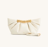 Bolso de mano para mujer JW, nuevo modelo 2025 Leia, con cierre de cremallera, correa única, de metal, de moda, de alta gama, para noche, con cadena y letras.