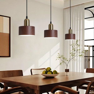 Lámpara Colgante de Madera de Nogal con Diseño Nórdico, Estilo Wabi Sabi, <span class=keywords><strong>para</strong></span> Restaurante, Comedor, Dormitorio, Sala de Estar, Cafetería - Product Image 3
