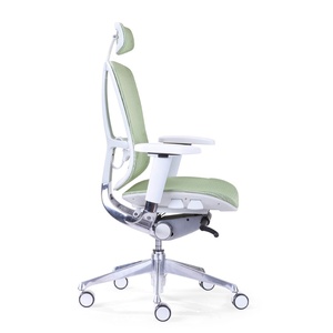 Silla de Oficina Ergonómica de Cuero, Diseñada para el Trabajo, Ideal para la Espalda - Product Image 1