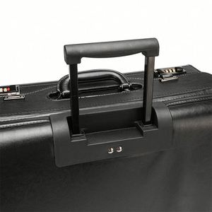 Premium Modern PU Leather Professional Business Travel Case Spinner Portable Lightweight Waterproof Pilot Trolley Luggage Lock - Product Image 4
