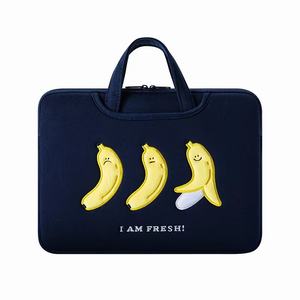 Maletín de manga suave para portátil 11 13 14 <span class=keywords><strong>15</strong></span> <span class=keywords><strong>6</strong></span> pulgadas adecuado para Apple Mac Pro azul oscuro OEM logotipo personalizado estilo bolso para portátil - Product Image 2