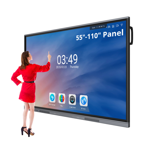 55 65 75 86 98 Inch LCD Interactive Panel Interact Flat Panel Interactive Whiteboard Smart Board for School Interactive Board