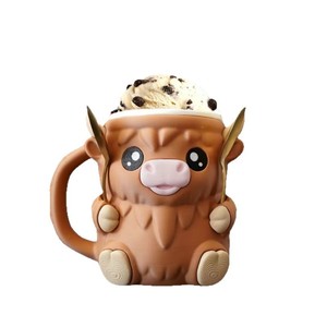 Cute Animal Shape Plastic Mug Cartoon Pet Drink Cup Colorful Desk <b>Ornament</b> for Home <b>Kitchen</b> - Product Image 4