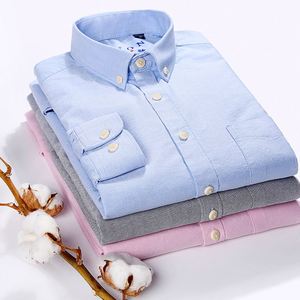 2023 nuova <span class=keywords><strong>camicia</strong></span> da uomo in cotone <span class=keywords><strong>Oxford</strong></span> a maniche lunghe business casual tinta unita <span class=keywords><strong>camicia</strong></span> semplice elegante <span class=keywords><strong>slim</strong></span> <span class=keywords><strong>fit</strong></span> - Product Image 3