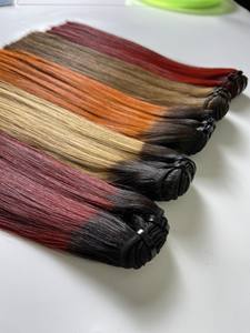 Extensiones de cabello humano Remy virgen alineado cutícula de doble trama recta de alta calidad T115 al por mayor tejido a máquina vietnamita 100g - Product Image 6