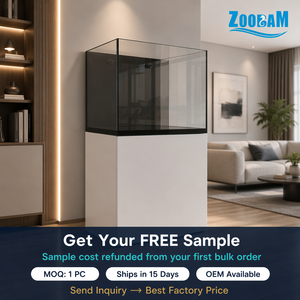 ZOOBAM All-in-One Marine Reef <strong>Tank</strong> Low Iron Glass Silent Overflow Sump System LPS SPS Compatible Custom Aquarium Cabinet - Product Image 6