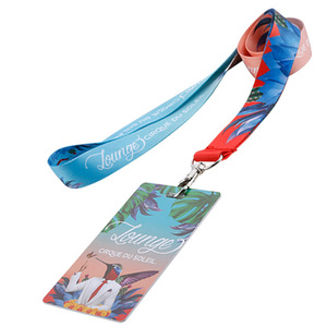 Customized Logo Design Business Staff Lanyard Nylon Material Pen Bottle Lanyard Holder with Custom Company Logo