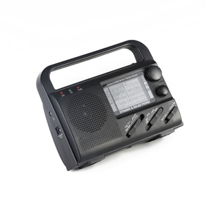 <span class=keywords><strong>Radio</strong></span> portable solaire à manivelle 10 bandes AM/<span class=keywords><strong>FM</strong></span>/WX/VHF/TV/SW avec antenne télescopique et prise casque pour urgences et extérieur - Product Image 4