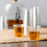 Tasses à shot jetables en plastique PET transparent de 2 oz 2 oz 60ml verres en verre