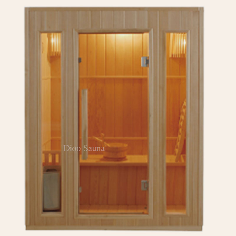 屋内木製サウナボックス、伝統的なスタイルのドライスチーム