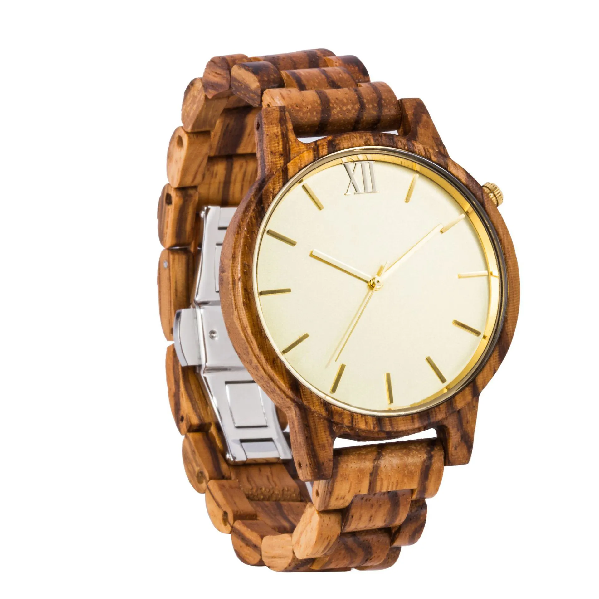 Herren Bambus Holz Armbanduhr für Werbe geschenk Weihnachten