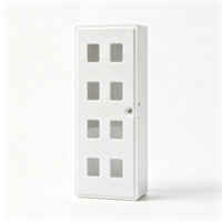 Boîtier de distribution d'énergie électrique monophasé à huit positions, armoire murale en polycarbonate pour usage résidentiel intérieur