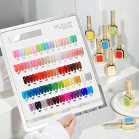 Kit de vernis à ongles en gel DIY avec logo personnalisé, rose vif, semi-permanent, à retirer par trempage, vernis gel UV LED, accessoires de design d'art d'ongles