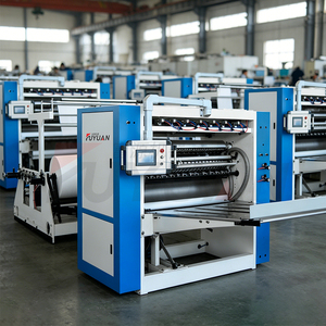 Macchina per la produzione di carta velina completa automatica 7 linee facciali linea di produzione con taglio pieghevole macchina per tessuti facciali foshan - Product Image 4