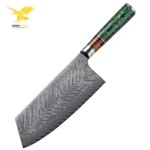 Ensemble de couteaux de cuisine KEENHOPE 8 pièces, acier inoxydable Damas 67 couches VG10 10Cr15CoMoV avec manche en résine composite acrylique - Product Image 6