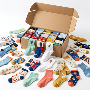 Children Socks <b>Warehouse</b> Stock <b>Clearance</b> Lot Random Assortment Wholesale Bulk Unlabeled Mixed Styles Cheap <b>Sale</b> - Product Image 1