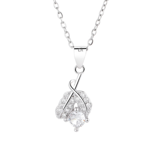 Collier pendentif floral en argent sterling 925, style <span class=keywords><strong>boudoir</strong></span> - Product Image 5