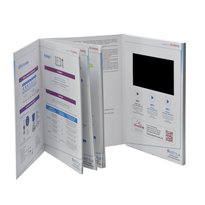 Tamaño personalizado de impresión de <span class=keywords><strong>la</strong></span> grabación de vídeo saludo folleto Audio libro. - Product Image 6