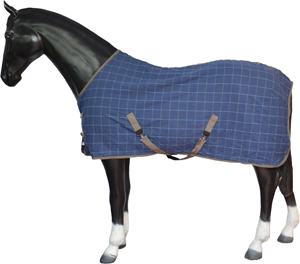 Soft Cotton <b>Fleece</b> Horse Rug With Comfortable Nylon Lining Year-Round Use Summer <b>Sheet</b> With Fabric Mesh Shell - Product Image 3