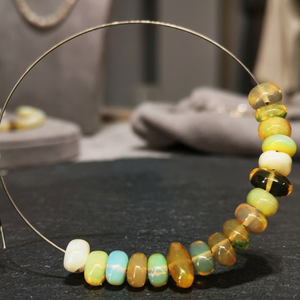 Perles de pierres précieuses en opale jaune éthiopienne naturelle, lisses, en forme de rondelle, certifiées par un tiers, vente en gros pour la bijouterie - Product Image 2