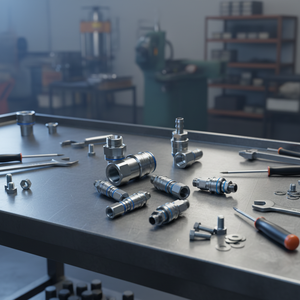 Lechen מותאם אישית חלקה לחץ נמוך במכונה uqd מחברים | אוניברסלי מהיר להתנתק קירור נוזל מחבר cnc עיבוד - Product Image 5