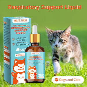 Werkseitig hergestelltes flüssiges Atemwegs ergänzungs mittel für Katzen und Hunde zur Linderung von Husten und Keuchen unterstützt die Gesundheit und Immunität der Lunge - Product Image 3