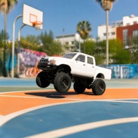 Camion RC Rock Crawler 4x4 Télécommandé Vintage Tout-Terrain 2.4G Suivez-moi Pare-buffle Phares antibrouillard Homologué CE EN71 Chargeur