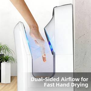 고속 스탠딩 수직 제트 핸드 드라이어 1800W 자동 상업용 전기 핸드 드라이어 욕실용 - Product Image 2