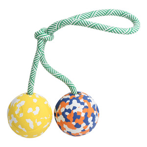 Juguete de Pelota de Doble Color para Perros, Juguete Resistente a Mordeduras, Pelota Interactiva para Jalar y Estirar, para Aliviar <span class=keywords><strong>el</strong></span> Aburrimiento - Product Image 5