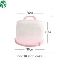 Boîtes rondes en plastique pour gâteaux de luxe, pour faire des gâteaux et des cupcakes, 1 pièce