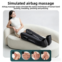 Masseur de jambes intelligent RS avec chaleur, télécommande, compression d'air, pressothérapie, bottes de récupération sportive, électriques, sans fil, pour pieds et mollets