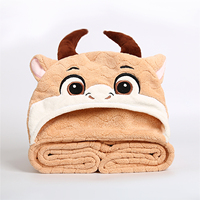 Serviettes de bain pour enfants personnalisées en microfibre de 75 cm, poncho de surf à capuche, serviettes de plage grandes avec capuche, logo, ensemble de serviettes de bain pour bébé