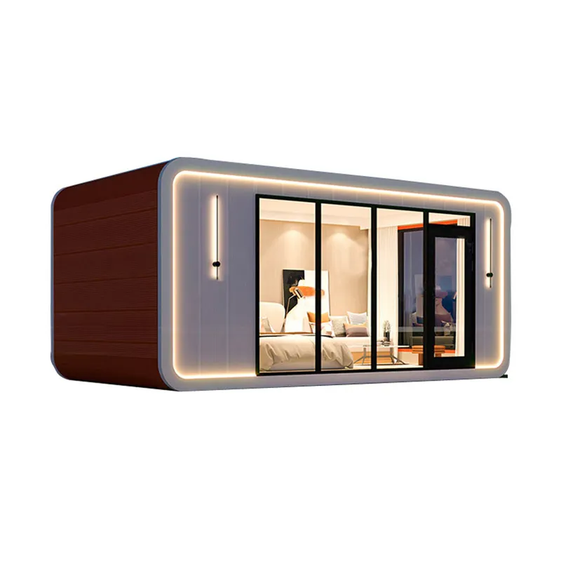 Contenitore mobile casa capsula spaziale hotel apple cabina casa