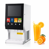 Distributeur de boissons commercial à 4 robinets, machine à jus de fruits, distributeur de jus froid commercial pour restaurant, vente en gros d'usine