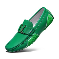 Chaussures de conduite décontractées pour hommes, grandes tailles, en cuir véritable, à enfiler, semelle souple, faites à la main, toutes saisons, tendance mode, directement de l'usine