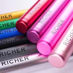 Tubo preenrollado portátil personalizado al por mayor, tubo de almacenamiento de aleación de aluminio, contenedor con olor roscado impermeable - Product Image 2