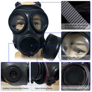 Maschera Antigas Integrale FNJ08 con Filtro a Carbone Attivo Autoadescante e Dispenser d'Acqua, Fornitura Diretta dalla Fabbrica - Product Image 4