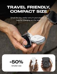 Chargeur portable LISEN pour iWatch, 1200 mAh, chargeur sans fil pour montre, batterie externe magnétique, chargeur de montre intelligente, séries 10, 9, SE, Ultra - Product Image 6