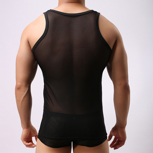 Canotta da <span class=keywords><strong>Uomo</strong></span> in Rete di Nylon Traspirante - Ideale per Palestra/Streetwear - Spedizione in 7 Giorni - Offerta Speciale - Product Image 4