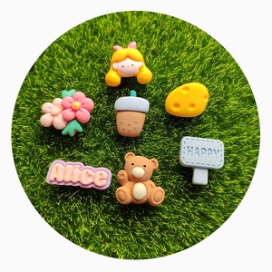 Nueva novedad Hada jardín tema limo encantos flores lindas oso <span class=keywords><strong>queso</strong></span> leche té taza cabujones adornos para joyería DIY - Product Image 3