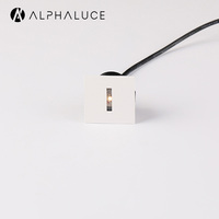 Lampes carrées micro IP54 pour extérieur/intérieur, lampes LED 1/2W en aluminium, éclairage d'escalier LED