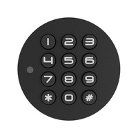 Serrure de meuble numérique Qidots ABS avec clavier à boutons, entrée par code PIN, design moderne sans clé pour chambre, salle de sport, hôtel, casiers